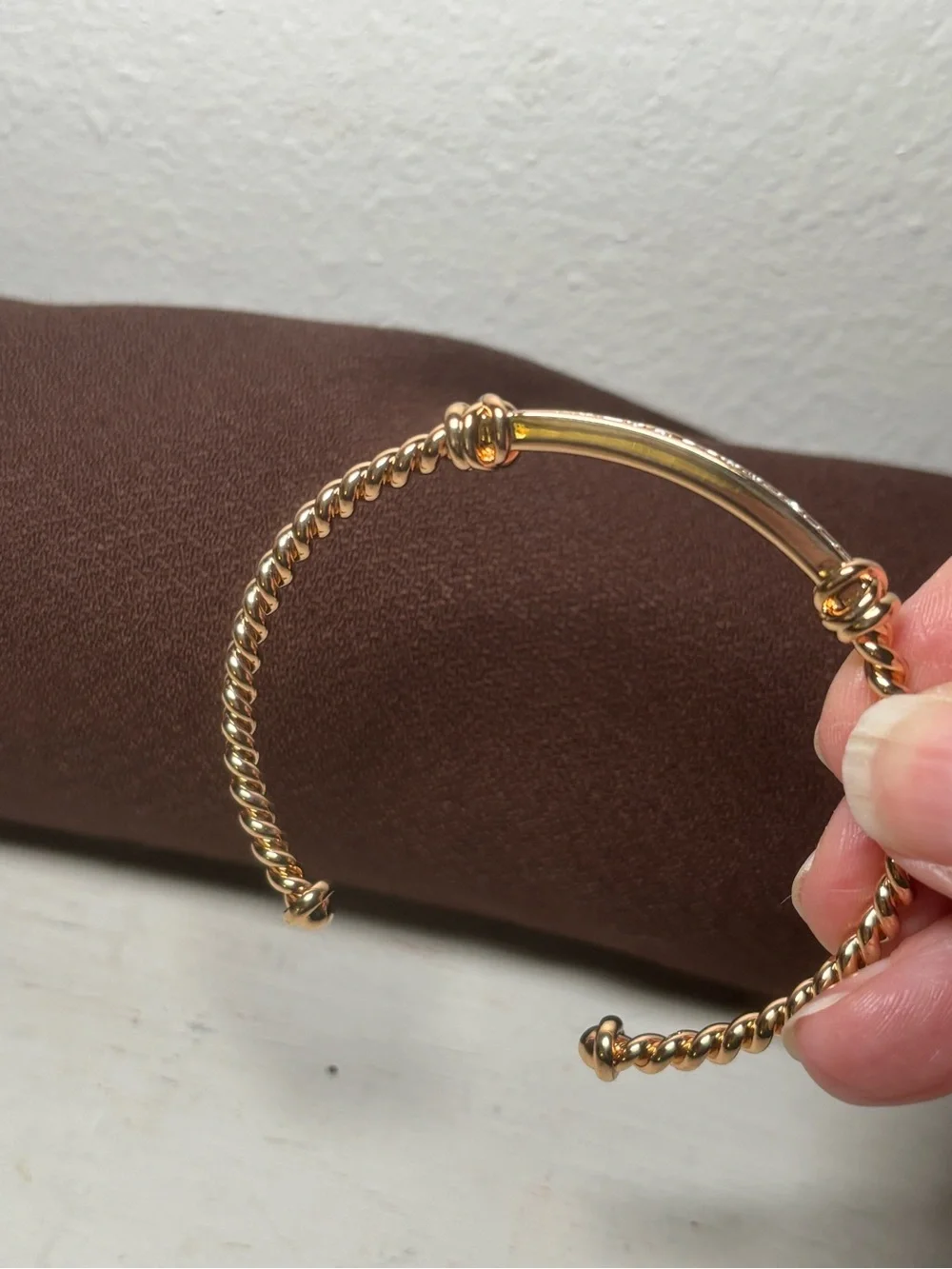Gold Tone Stackable Rope Bangle Set - Women Jewelry